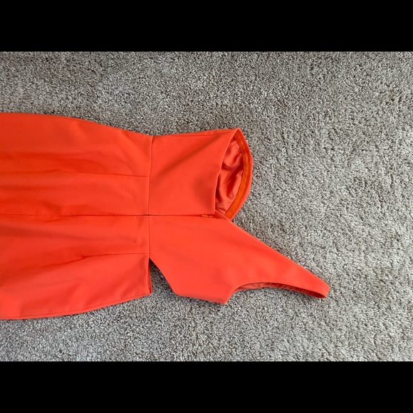 Aidan by Aidan Mattox orange cutout column gown - Picture 13 of 14